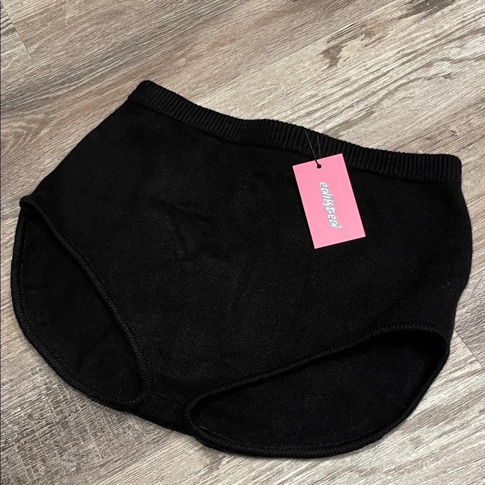 Edikted Black Knitted briefs